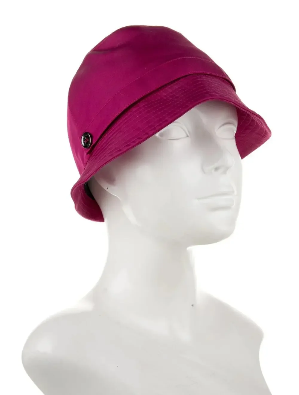 Burberry Womens Pink Bucket Hat Nova Check Lined Classic Rain Cap Size Medium